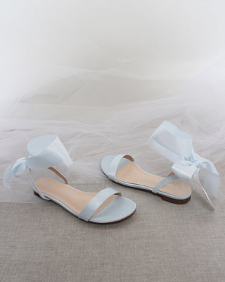 light blue wedding sandals