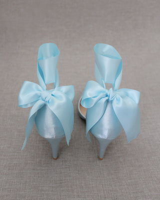 light blue women heels