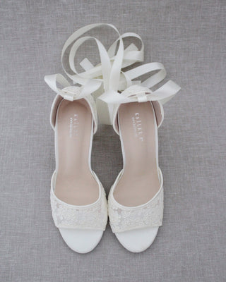 Ivory wedding shoes