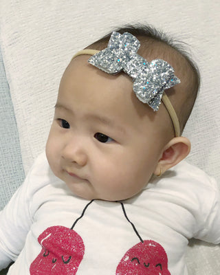 Silver Rock Glitter Hair Clip or Shoe ClipHair Clips
