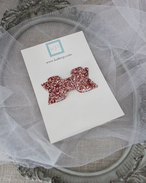 Rose Gold Rock Glitter Hair Clip or Shoe Clip