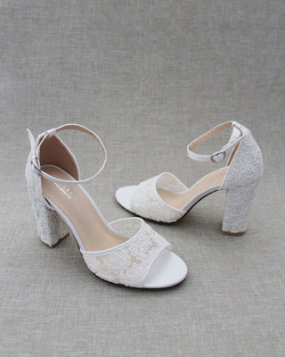 white wedding shoes