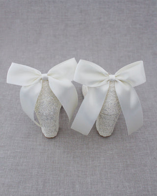 Ivory bridal shoes