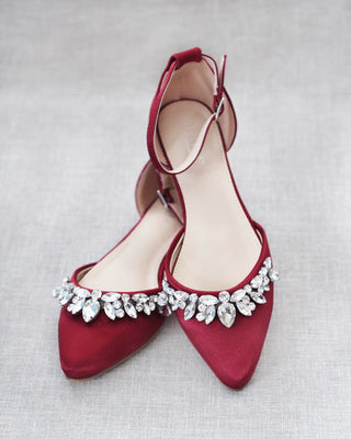 burgundy wedding shoes