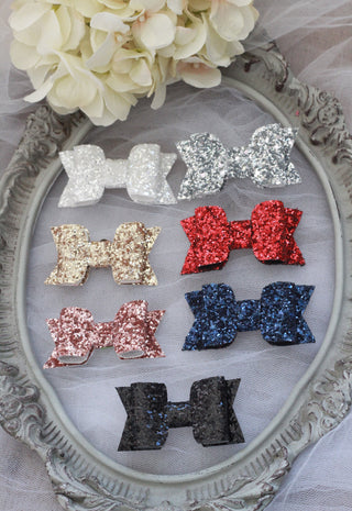Light Blue Rock Glitter Hair Clip or Shoe ClipHair Clips