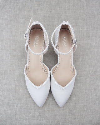 ivory pearl wedding shoes