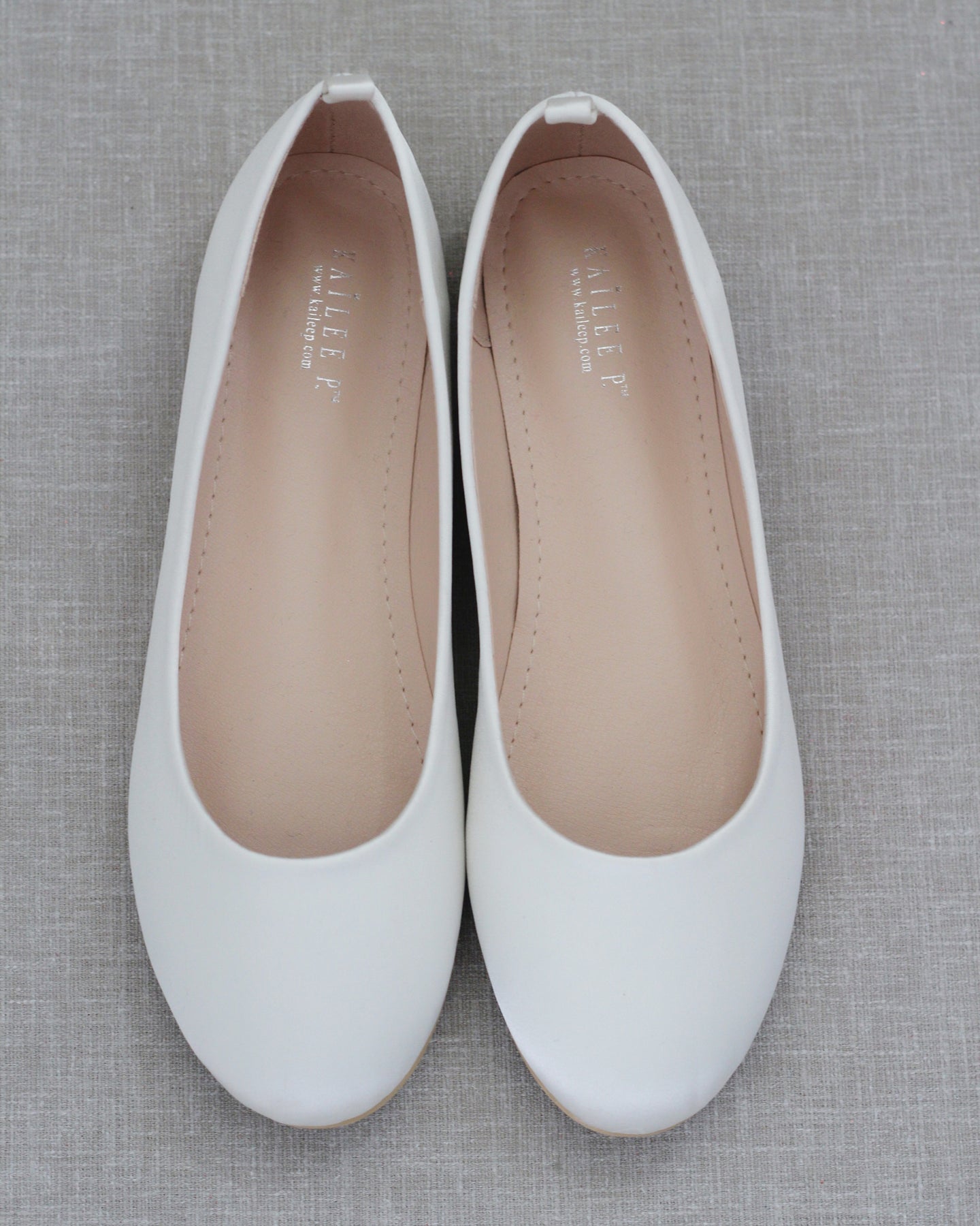 Satin Round Toe Bridal Flats, Evening Shoes, Something Blue – Kailee P ...