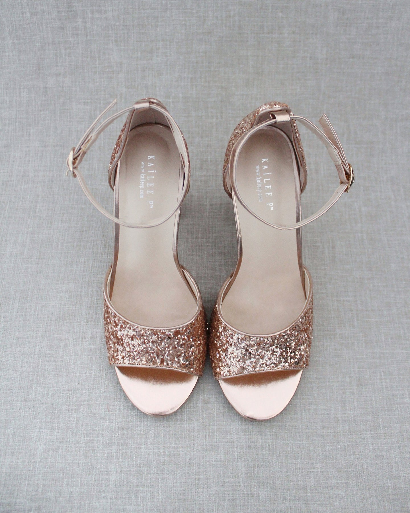Buy Rose Gold Heeled Sandals for Women by Steppings Online | Ajio.com