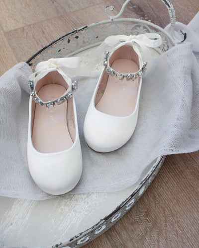 Ivory Rhinestone shoes