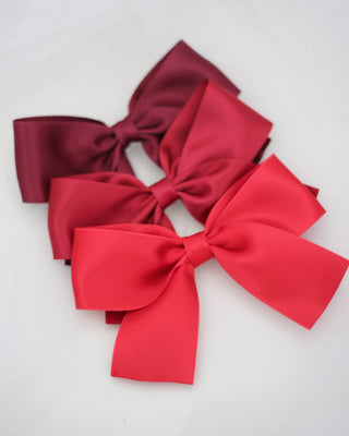 Satin Bow Hair Clips for Girls