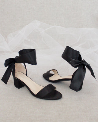 Women Black Heel Sandals