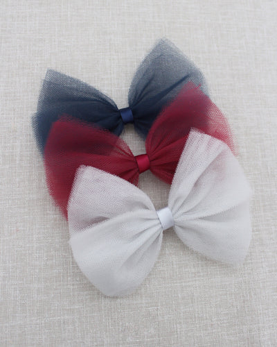 tulle hair bow