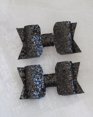 Black Rock Glitter Hair Clip or Shoe ClipHair Clips