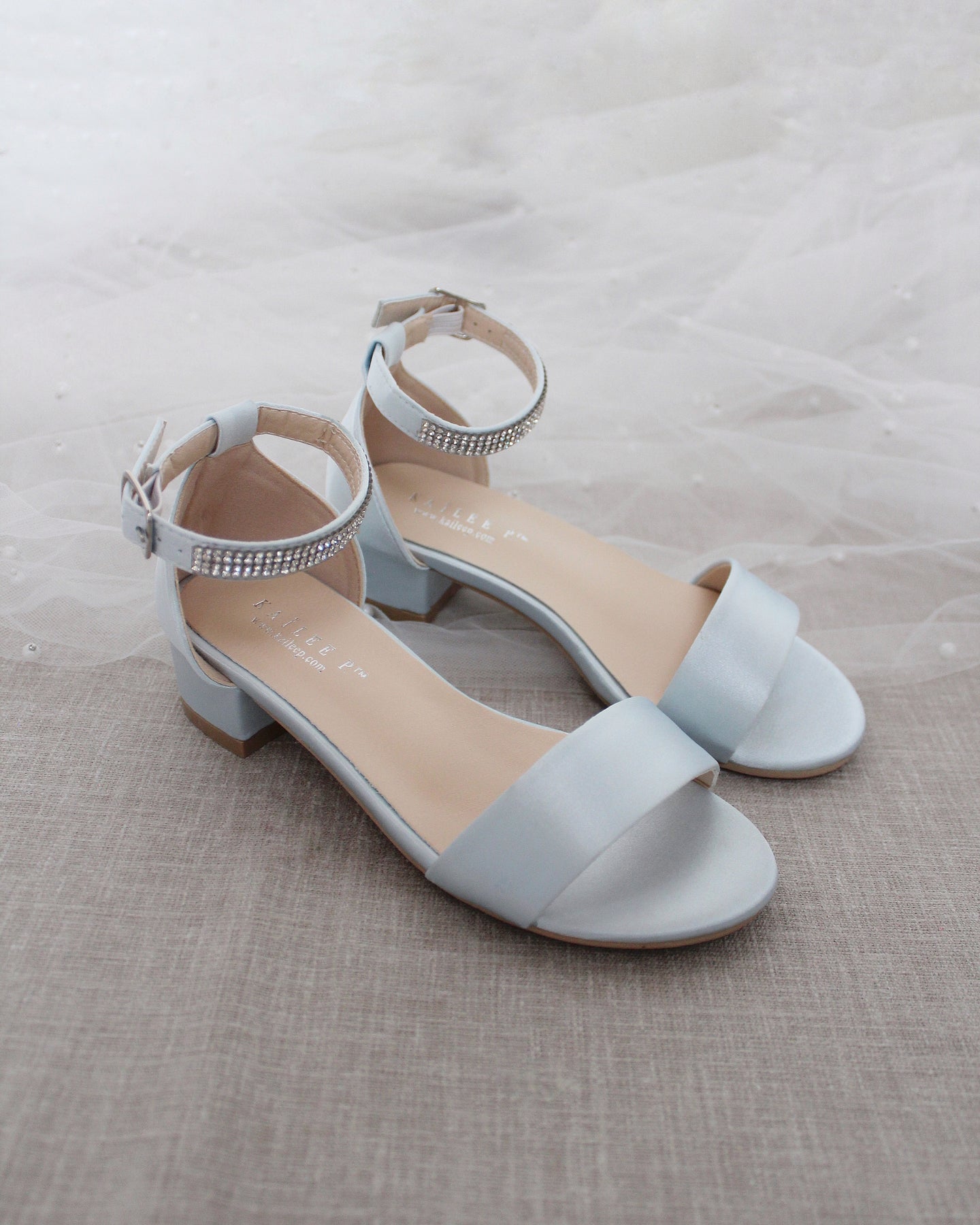 Light Blue Wedding Heels With Ankle Ribbon | Pointy toe heels, Pointy toe,  On shoes