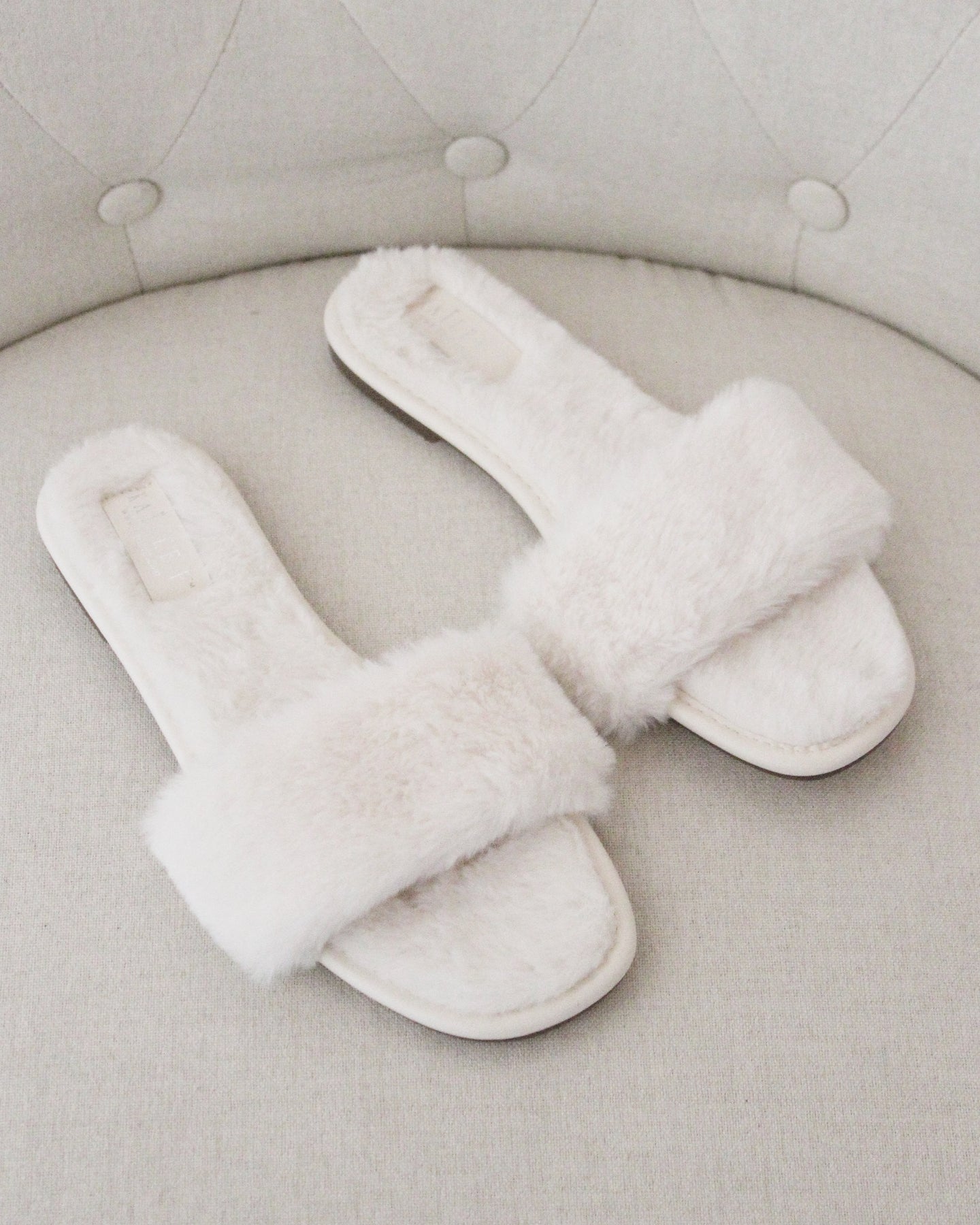 skims The Slide Fluffy Slipper | NWB | Smoke | Size 37