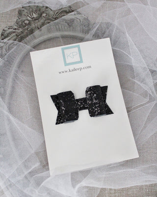 Black Rock Glitter Hair Clip or Shoe ClipHair Clips
