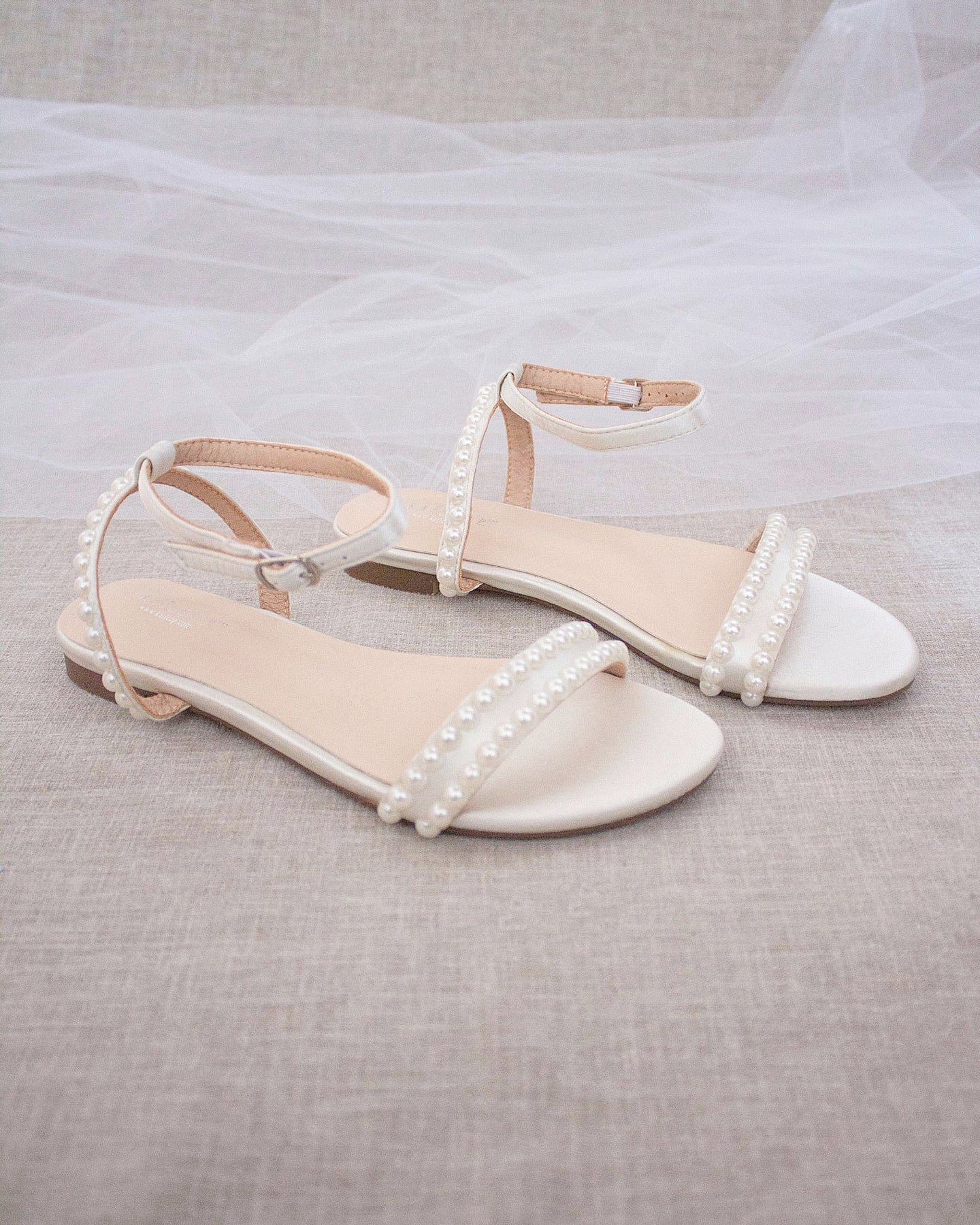 Flat White Wedding Sandals Flat White Wedding Sandals