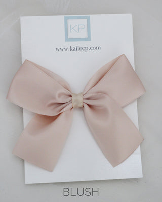 Satin Bow Hair Clips for Girls