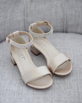 champagne heels sandals