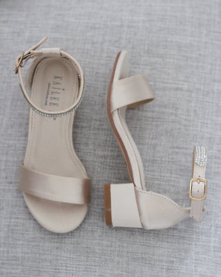 champagne heels sandals
